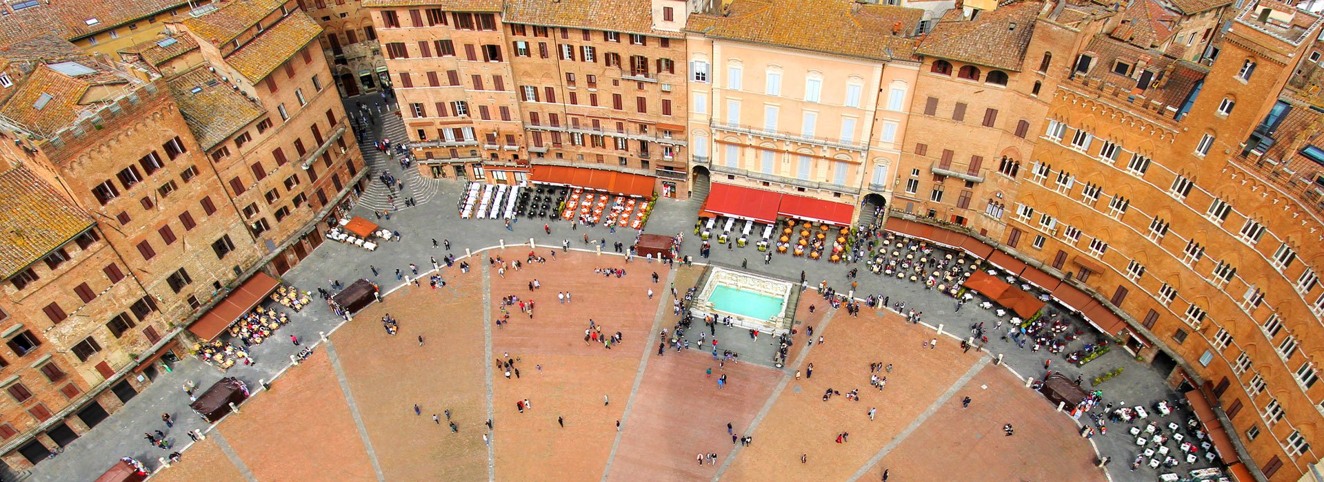 Piazza del Campo dall'alto