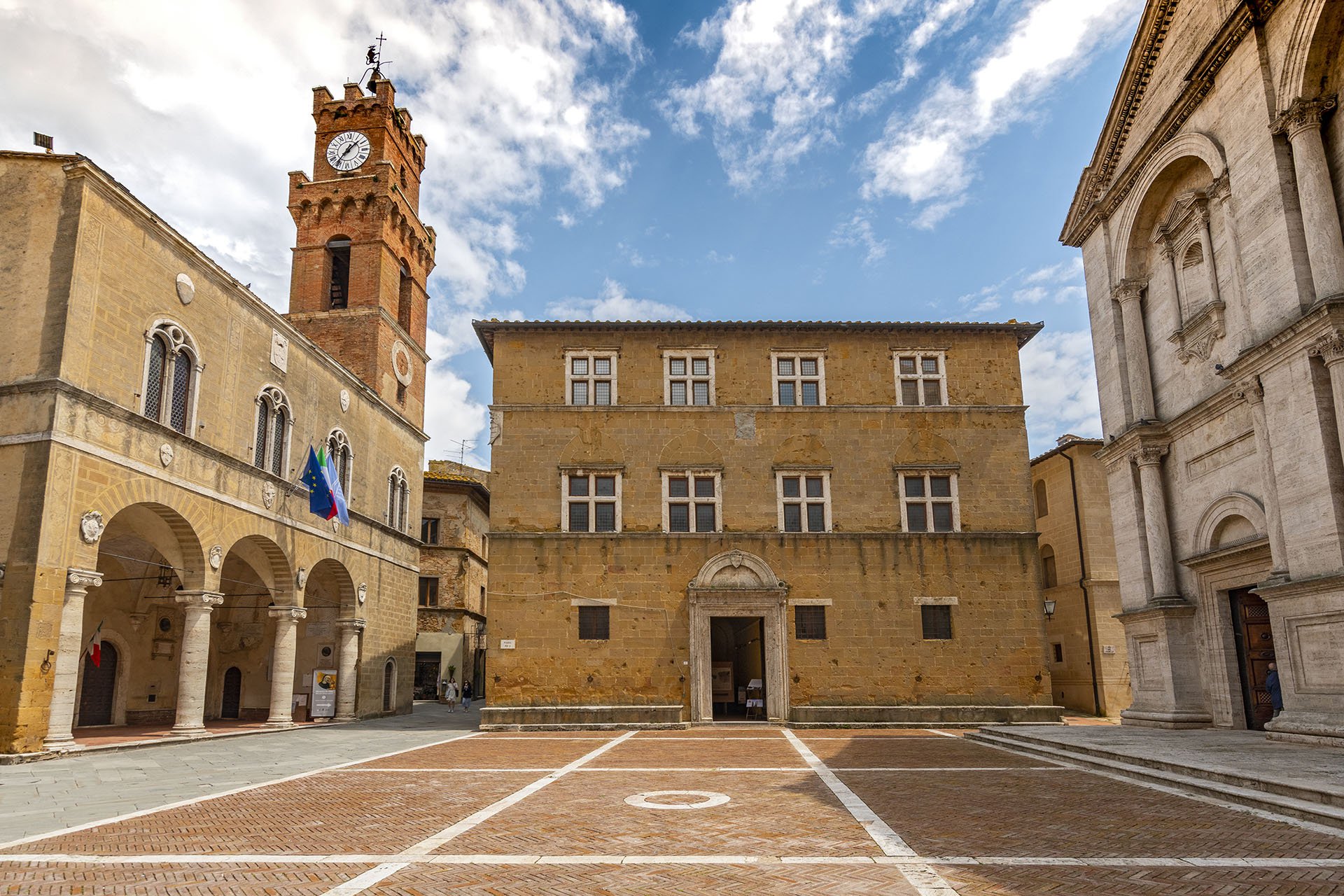 La piazza Pio II di Pienza