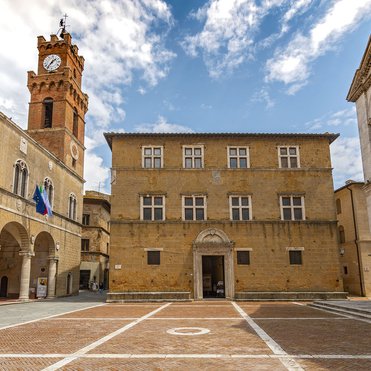 La piazza Pio II di Pienza